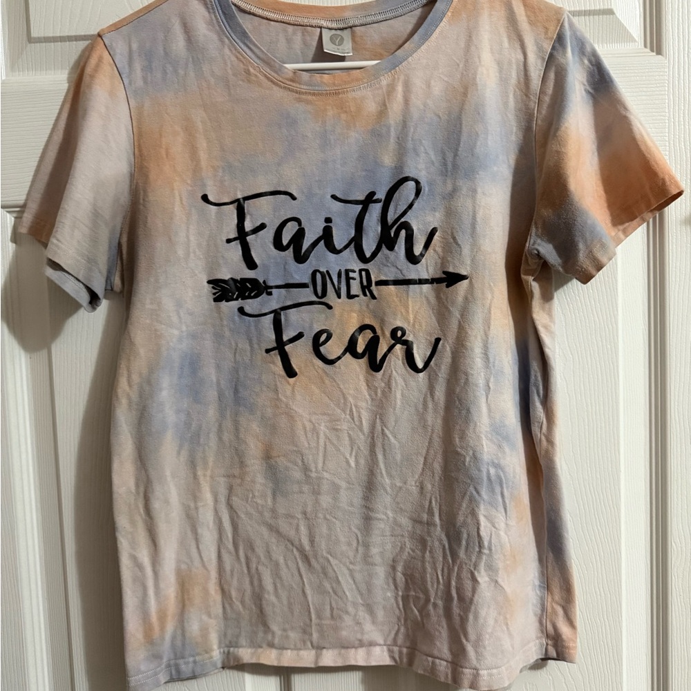 Faith Over Fear Tie-Dye T-Shirt